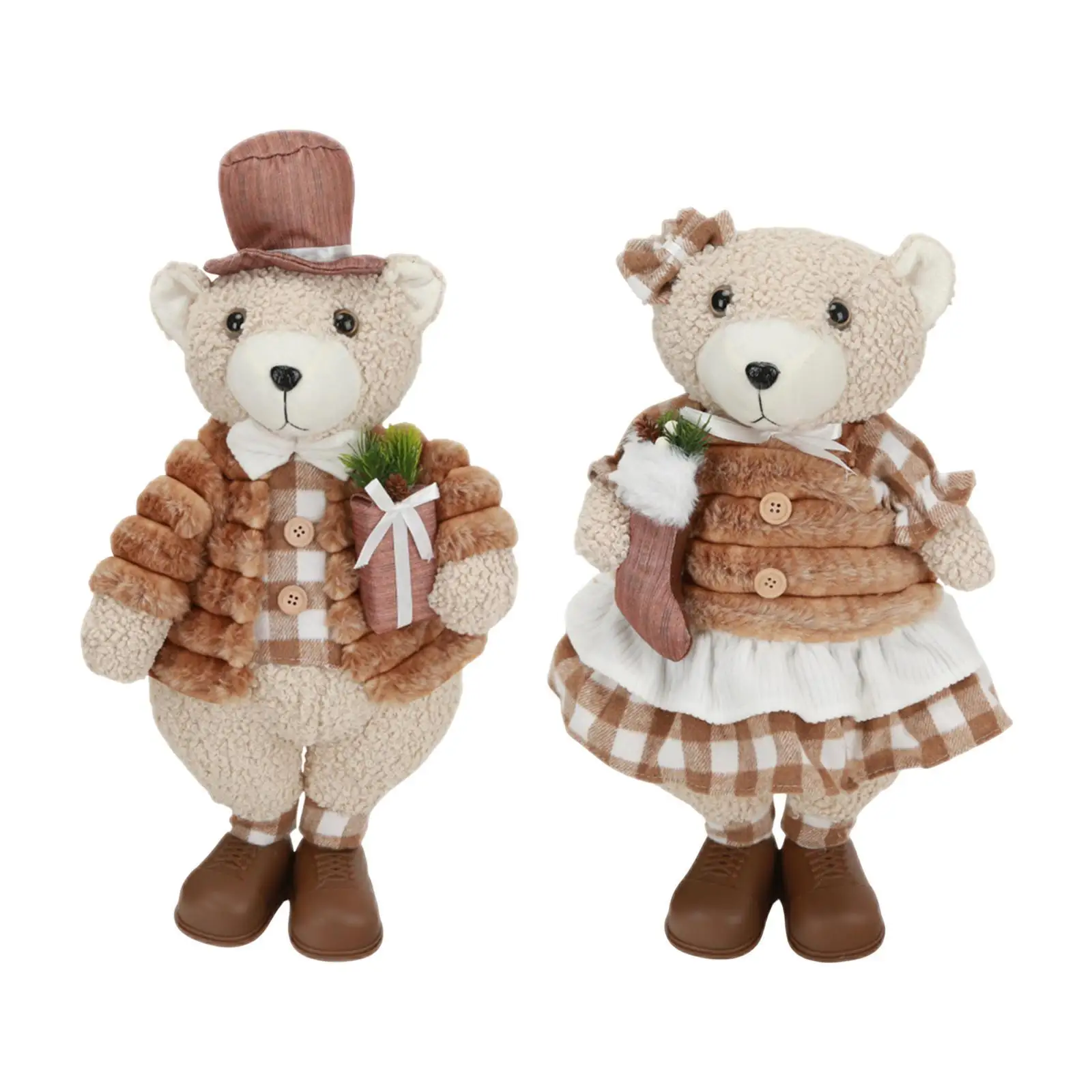 

Standing Bear Figurine Cute Tabletop Xmas Decor for Office Living Room Home