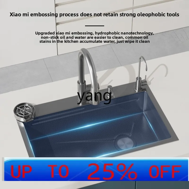 

Lmm Kitchen Smart Sink Stainless Steel Large Single Sink Multifunctional Pool Vegetable Basin