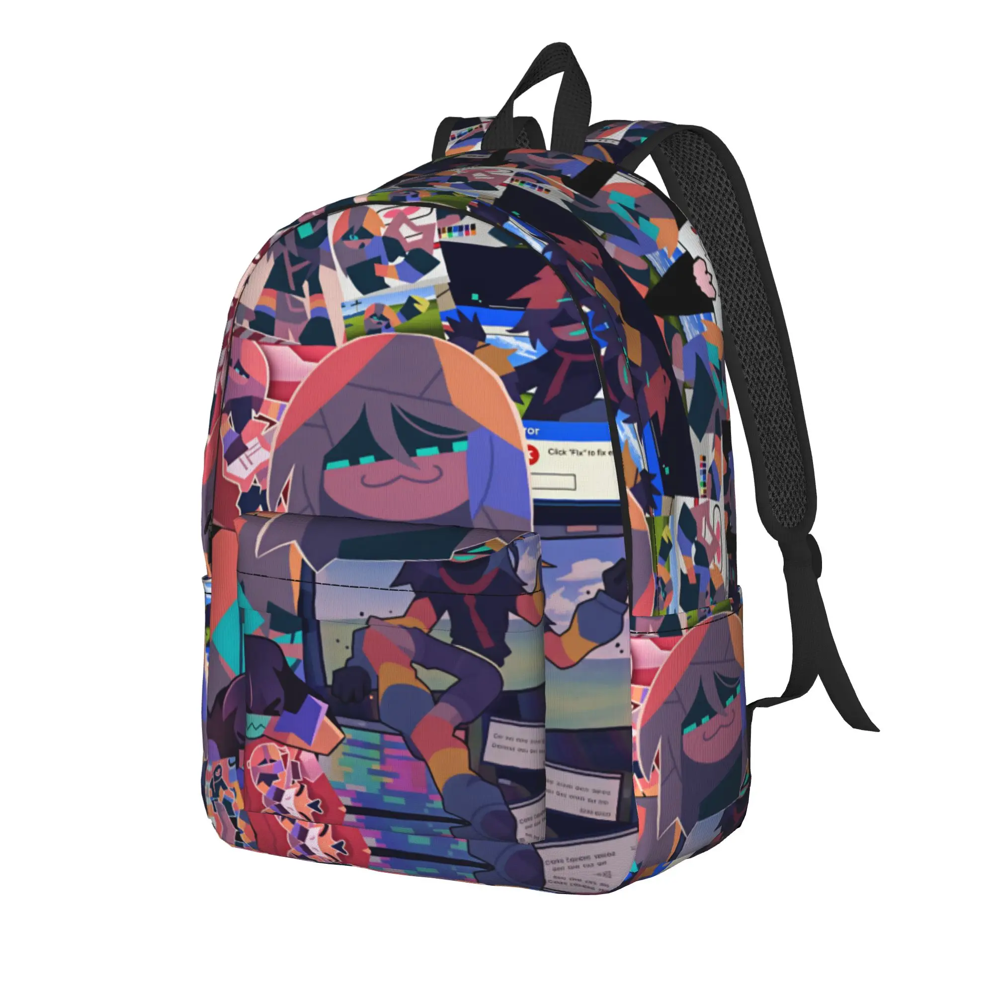 Fundamental Paper Education Anime Backpack  Workout Backpacks Men Cool High School Bags Custom Soft Rucksack
