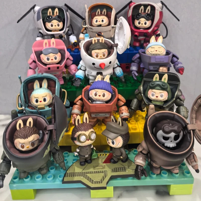 

Genuine New Popmart Labubu Maschinen Krieger The Monsters Kow Yokoy Mak Series Blind Box Desktop Decoration Mystery Box As Gifts