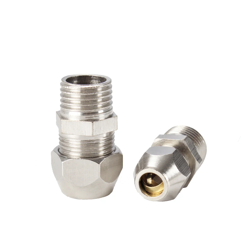 

4mm 6mm 8mm 10mm 12mm 14mm 16mm x 1/8" 1/4" 3/8" 1/2" BSP Male Thread Brass Ferrule Tube Compression Pipe Fitting Connector