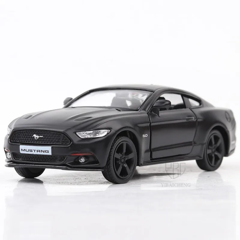 

1:36 RMZ Mustang Diecast Model Toy Car High Simulation PullBack Metal Alloy Vehicles 2 Doors Opened Toys Car Gifts For Childrens