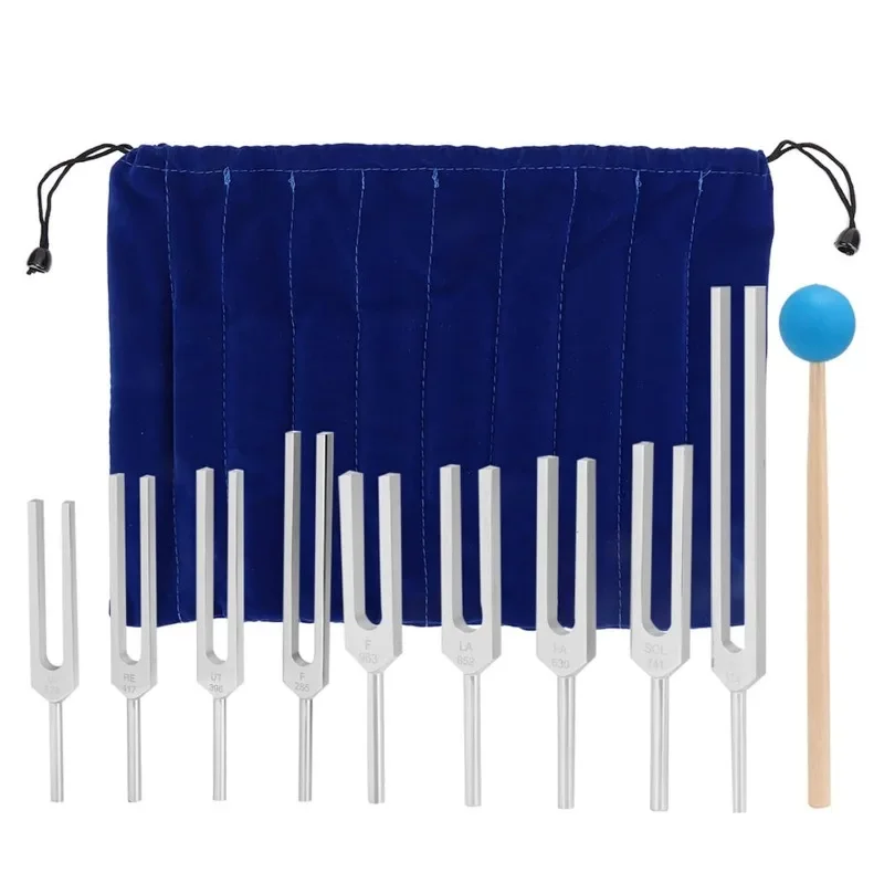 Aluminium Alloy Tuning Fork Meditate Sound Therapy 174 HZ Tuning Forks Set Healing Chakra Musical Percussion Instruments