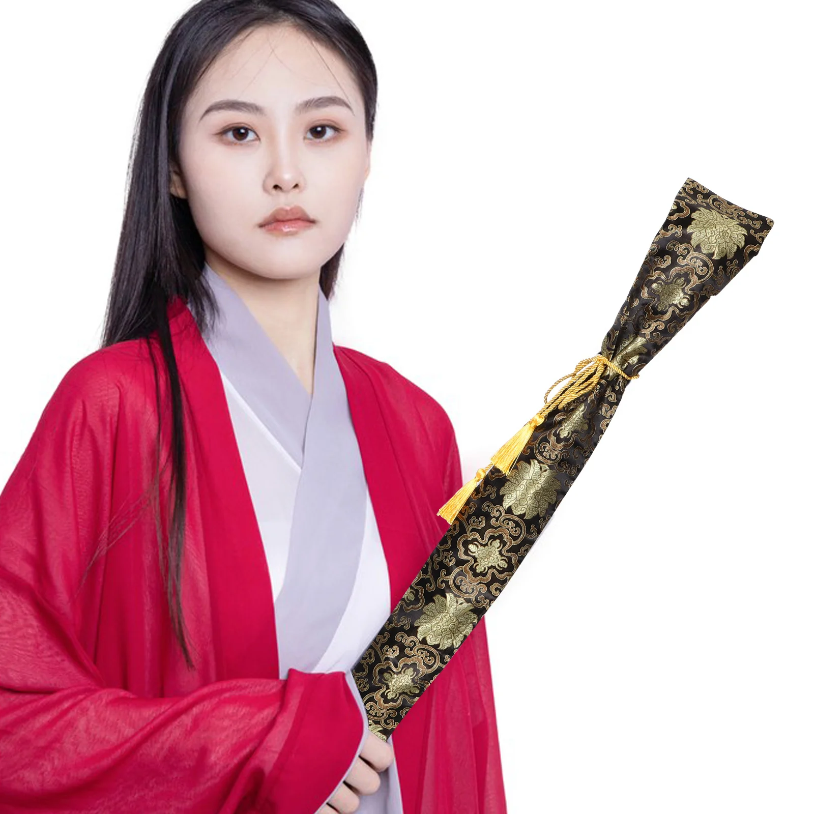 

Sword Bag Silk Cover Japanese Carrying Case Storage Martial Arts Shoulder Bag Tai Chi Pouch Large