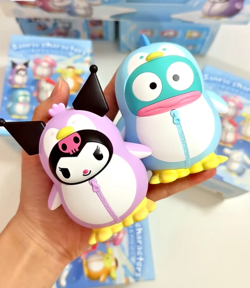

MINISO Sanrio Penguin Parade Series Mystery Box Cute Collectible Figures Kawaii Desk Decor Surprise Birthday Gift