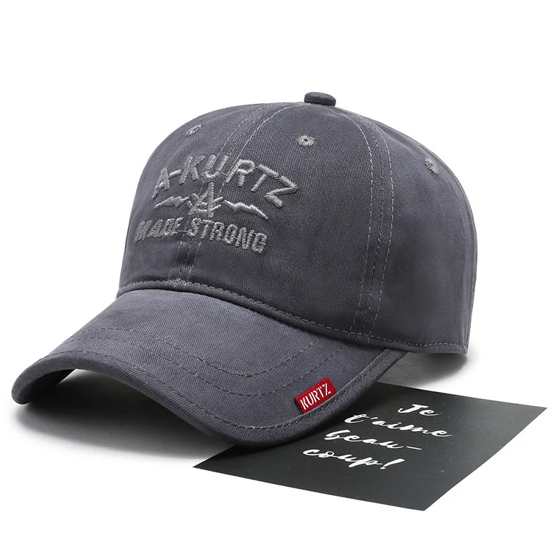 Bestickte Baseballkappe mit Buchstabenmuster - Vielseitige Sonnenschutzkappe für Herren