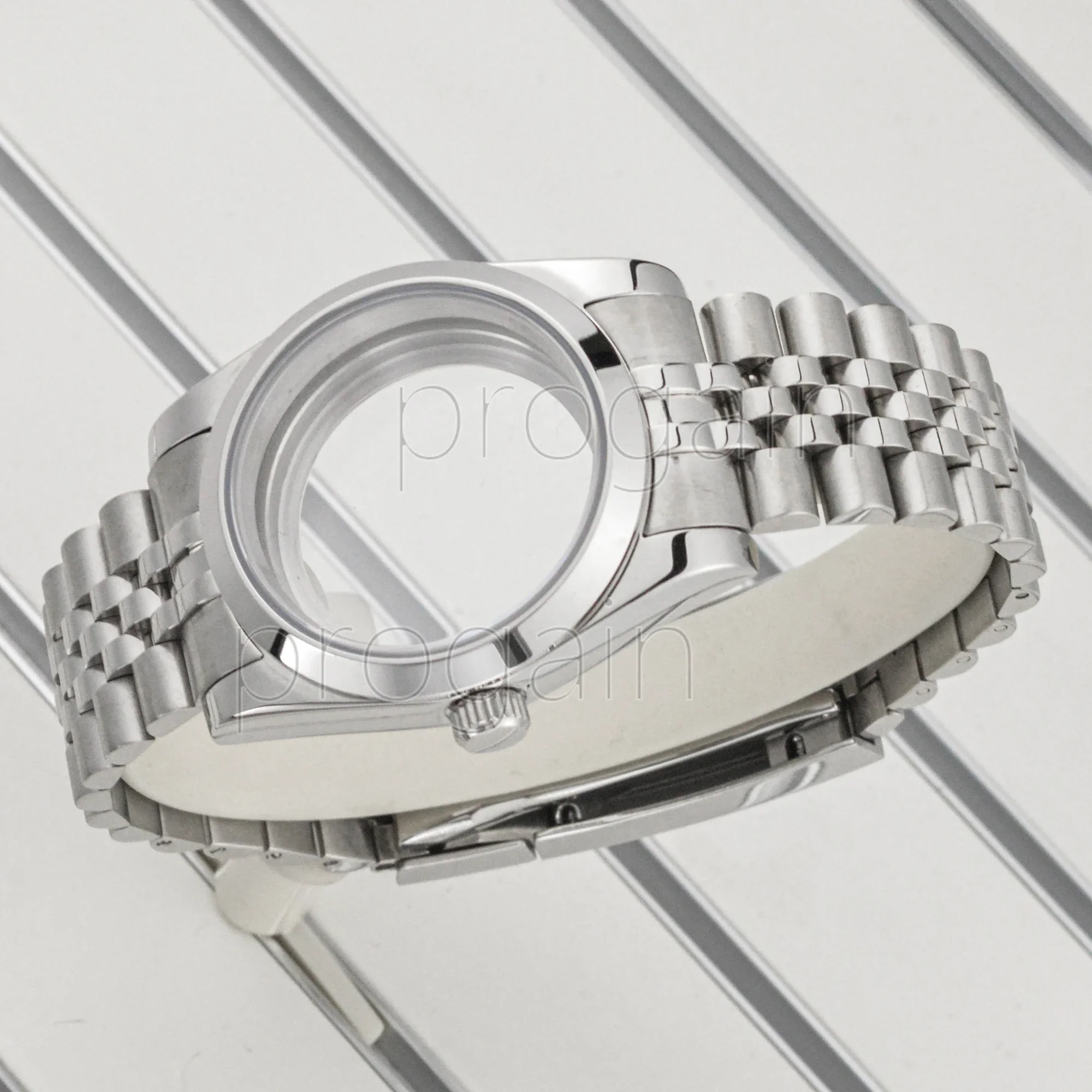 41mm Stainless Steel case&bracelet For Datejust NH35 Case Sapphire Glass  jubilee/Oyster Strap10ATM Waterproof fit NH36 Movement
