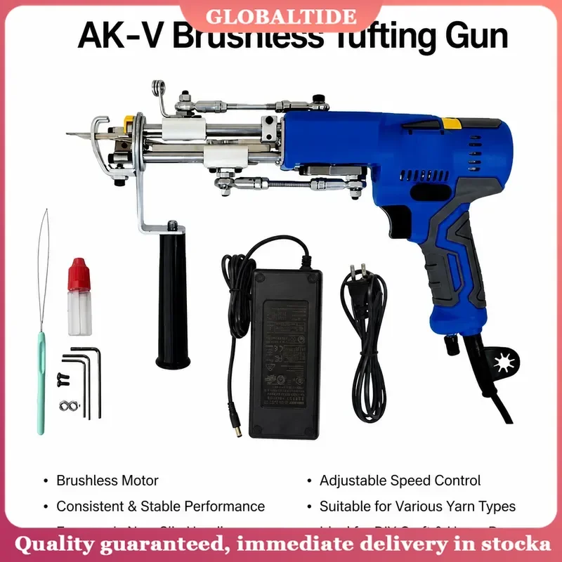 Brushless Tufting Gun 2 in 1 Carpet Tufting Machine Cut Pile Loop Pile DIY Rug Making Tool Electric Tufter for Carpet