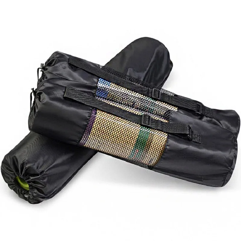 

2pcs yoga mat bag, yoga mat carrier, carrying mat, yoga mat storage bag, nylon mesh yoga mat net bag