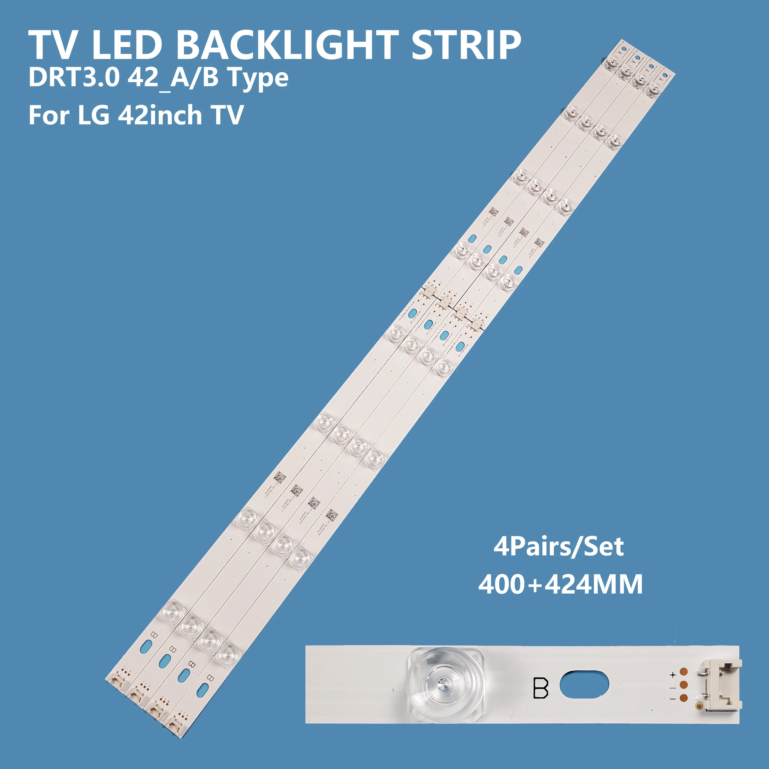 Dla LG 42 cal 42LB U42LY340C-CA/42 gb6500/42LY320C-CA 8 sztuk/zestaw Smart TV podświetlenie LED listwa pasek lnnotek DRT 3.0 42 "_ A/B Rev01