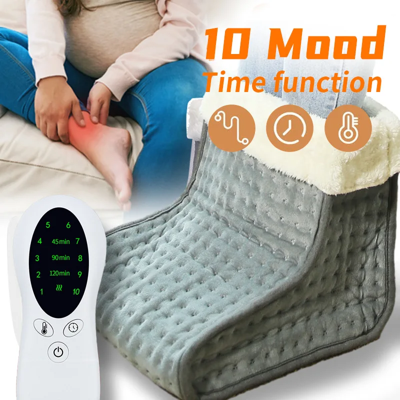 Chauffe-pieds Intelligent à température US/EU/UK, couverture chauffante électrique lavable et écologique pour l'hiver