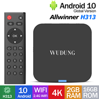 Global Version Android Mini TV Box Wudung TX1 Allwinner H313 Support 4K HD 2.4G Wifi Smart TV Box Media Player 2+16G Set Top Box