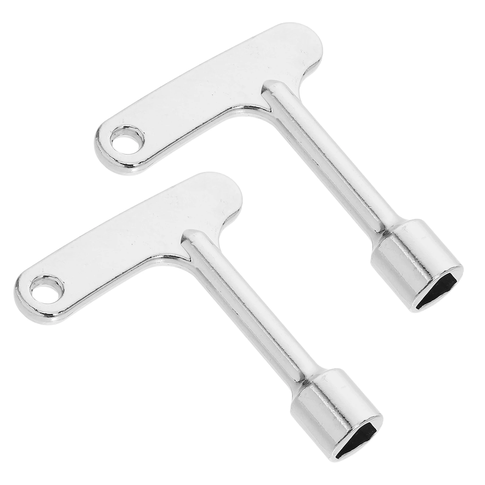 

2pcs Elevator Keys Universal Triangle Subway Electric Cabinet Lock Metal Outdoor Security Zinc Alloy Wear