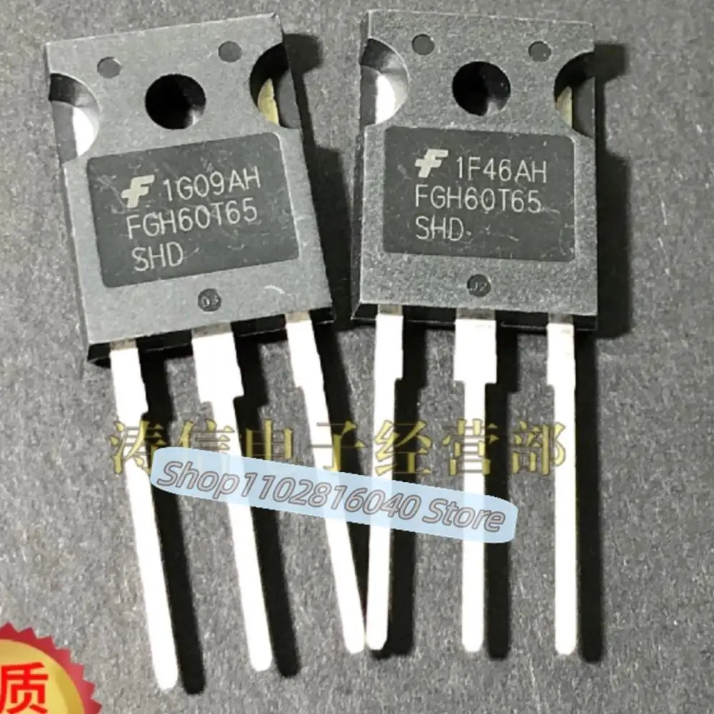 10PCS/Lot FGH60T65SHD  IGBT TO-247 60A650V Fast Shipping