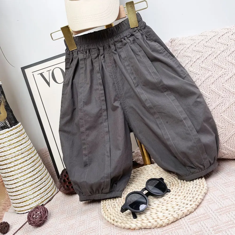 Boys' Loose Fit New Children's Summer Casual Pants, Stylish Thin Korean Version Baby Fashionable Lantern Pants