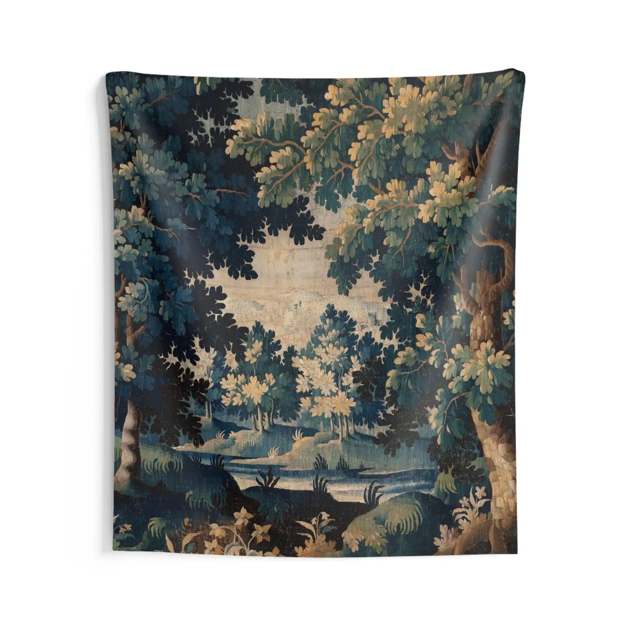 1pc Elegant Nature Wall Tapestry, Polyester, 2D Flat Design, Year-Round for Bedroom & Living Room Wall Styling