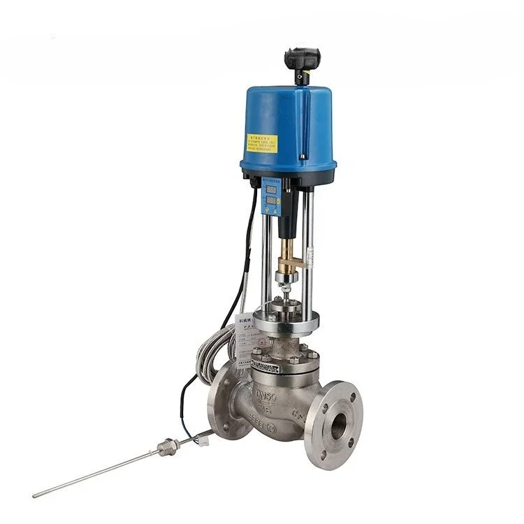 Constant temperature water pressure control valve Steam heat transfer oil film control valve Self-operated electric