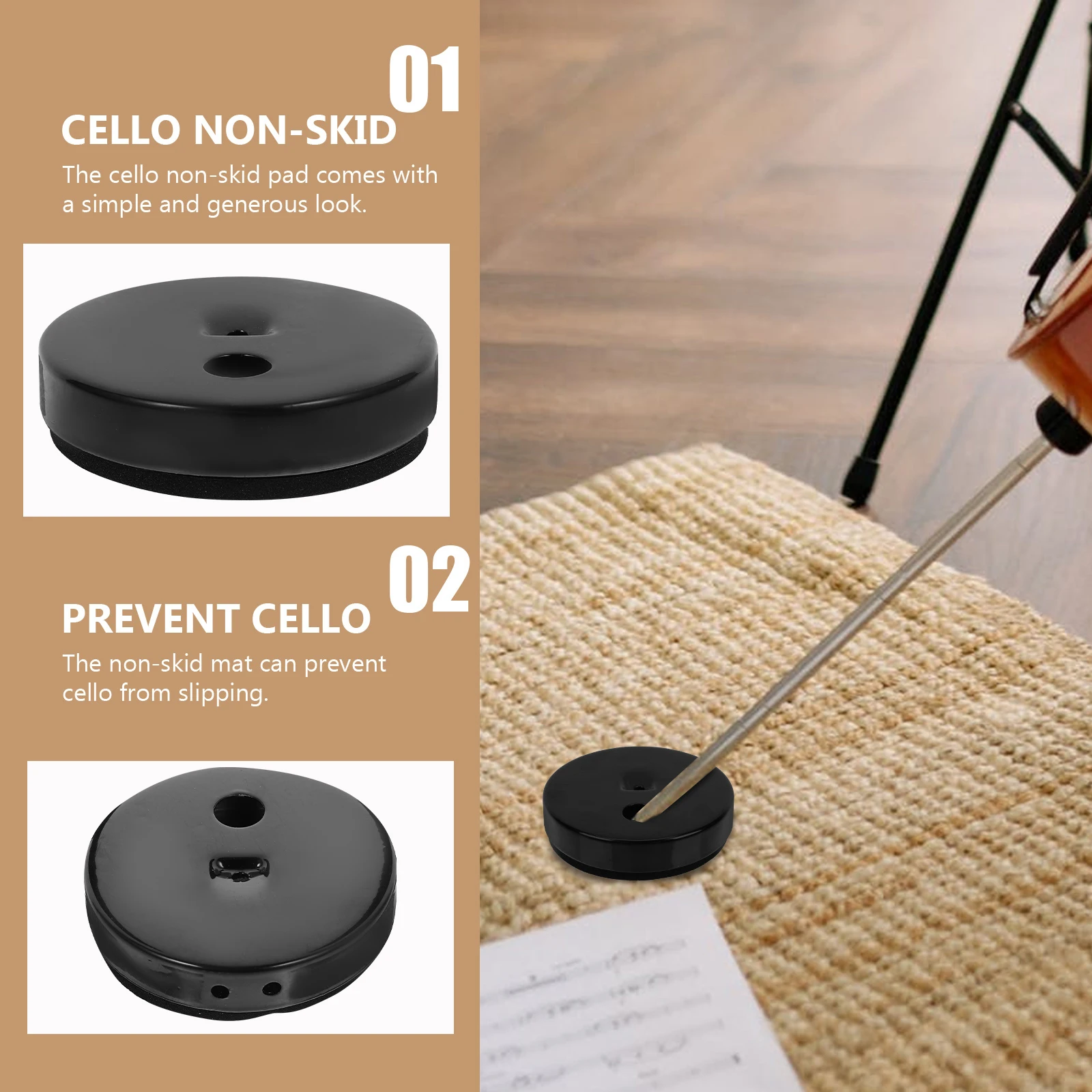 

Anti-slip Pad Accessories Cello Accessory End-pin Holder Endpin Stopper Bracket
