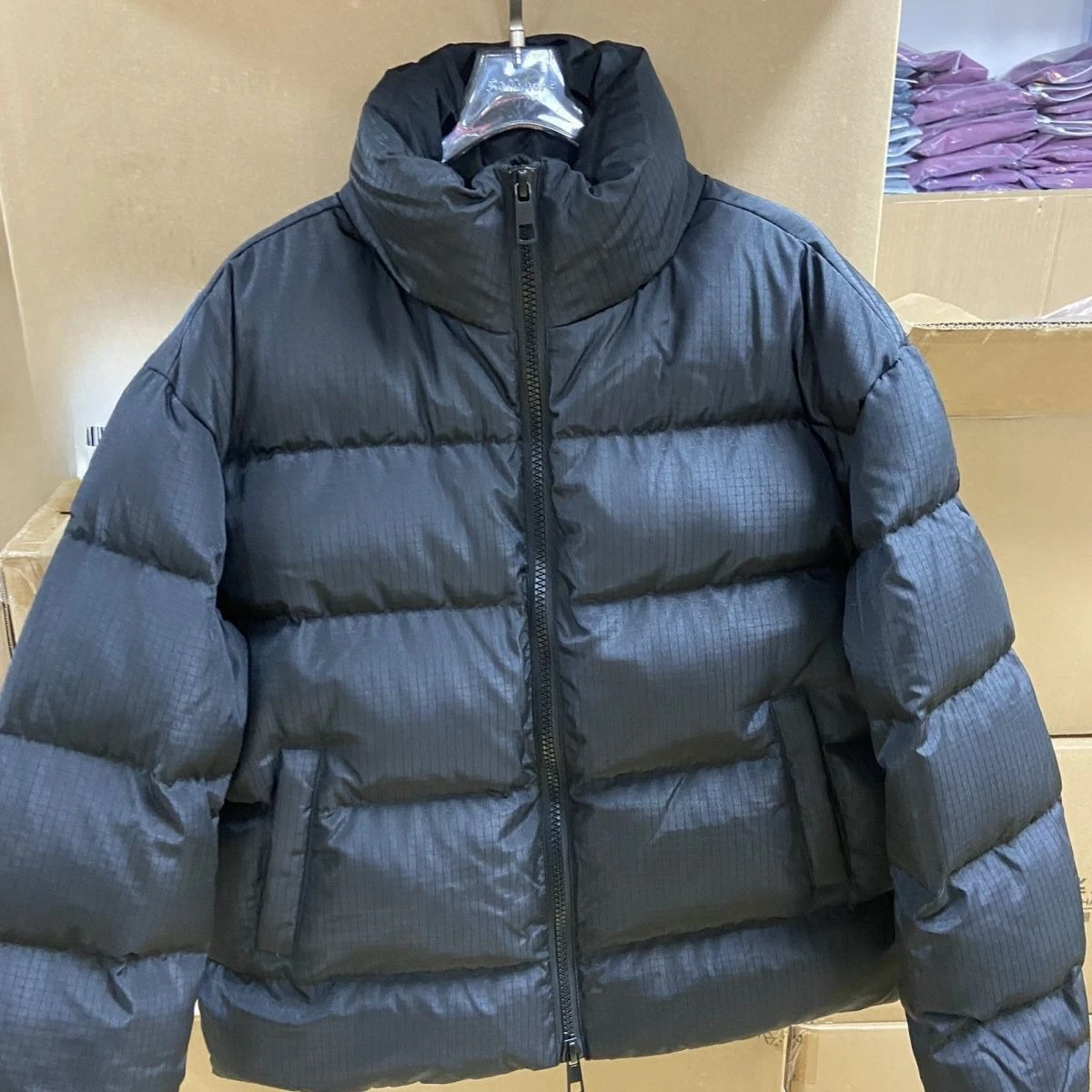 Winter New Women's Down Jacket Loose Windproof Stand Collar Waterproof White Duck Down Jacket