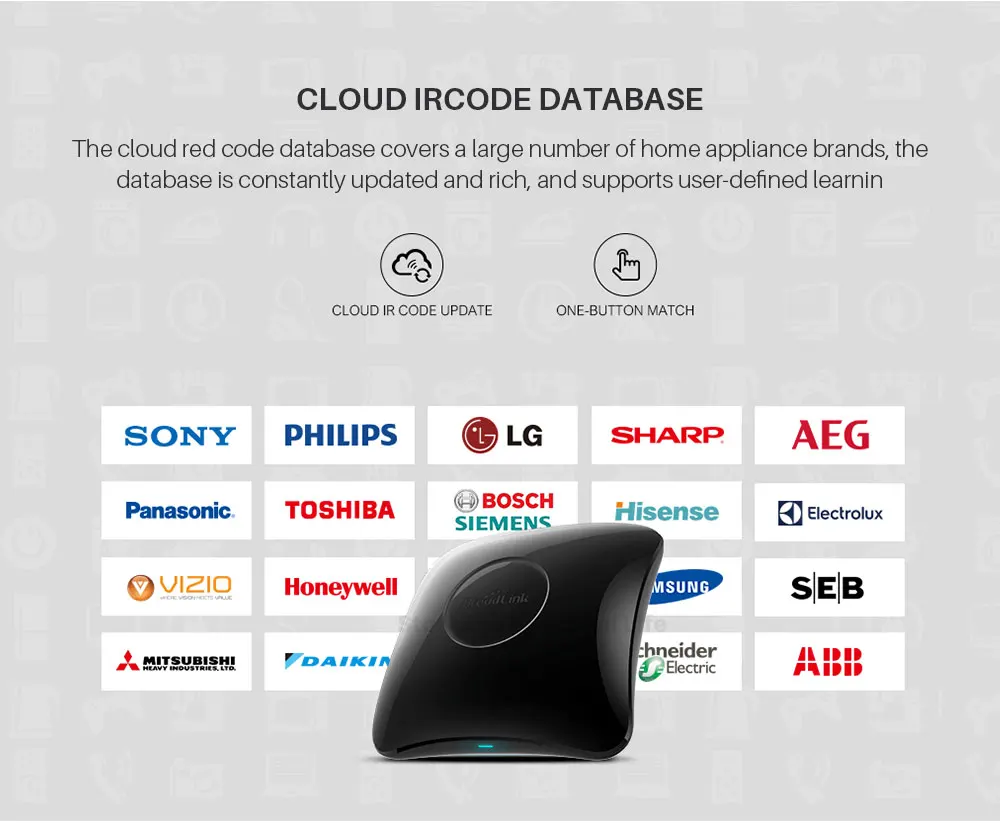 Original Broadlink RM4 Pro WIFI Universelle Smart-Fernbedienung IR RF RM4Pro ADD HTS2 Smart Home Kompatibel mit Alexa Google Home – Detail 9