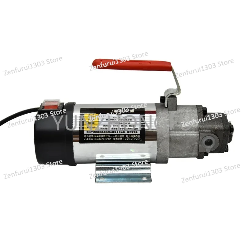 TOP-12A Small DC Motor Oil Pump 12V/24V220V Gear Oil Pump Electric Cycloidal Hydraulic Oil Reducer Auto Refueling