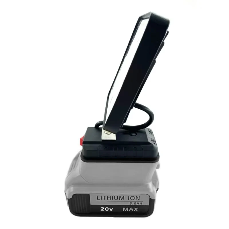 For Dewalt Tool Lamp LED Work Light Portable Flashlight Outdoor Spotlight for DEWALT 14.4V-20V Li-ion Battery DCB182 DCB200 6
