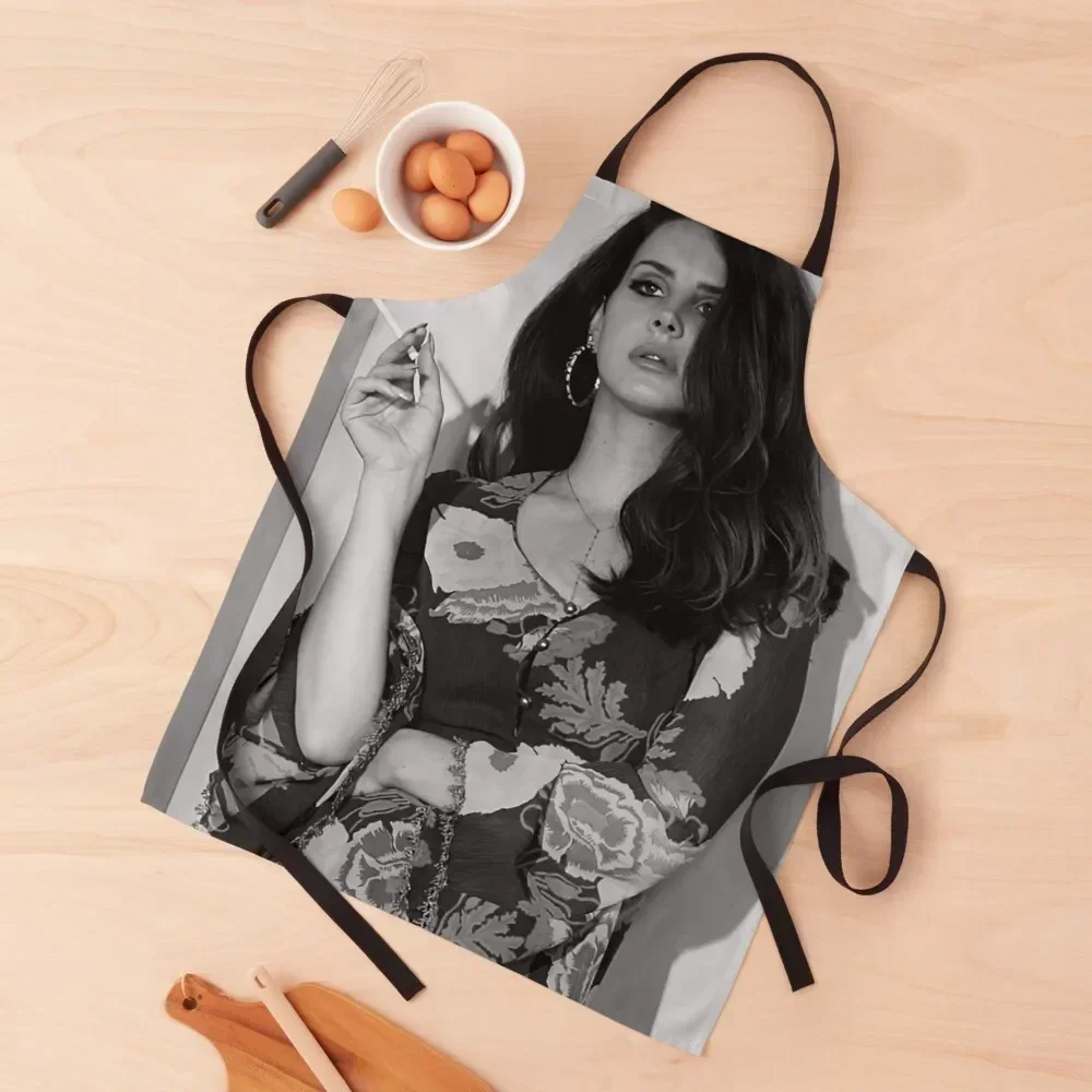 

Portrait Girl Beauty Smoking Style Black And White Apron with personal logo men kitchen clothes for men Apron