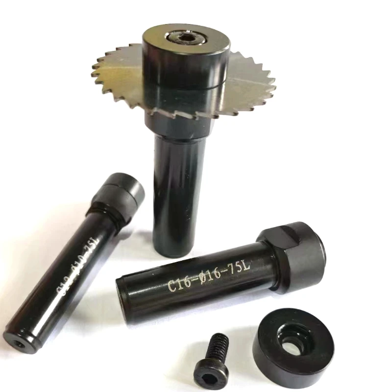 Imagem -02 - Porta-lâminas de Mandril para Serra de Corte Cnc Slotting Machining Metal Cutting Tool Fresa Fecho Frontal 10 mm 13 mm 16 mm 22 mm