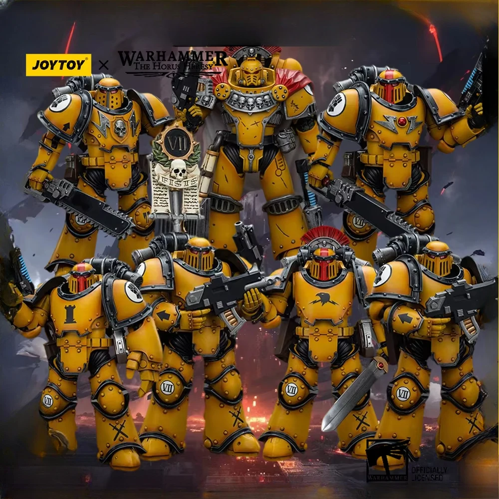 [In-Stock]JOYTOY Warhammer The Horus Heresy Action Figure Imperial Fists Legion MkIII Movable Squad Joint Figurine Toys Model