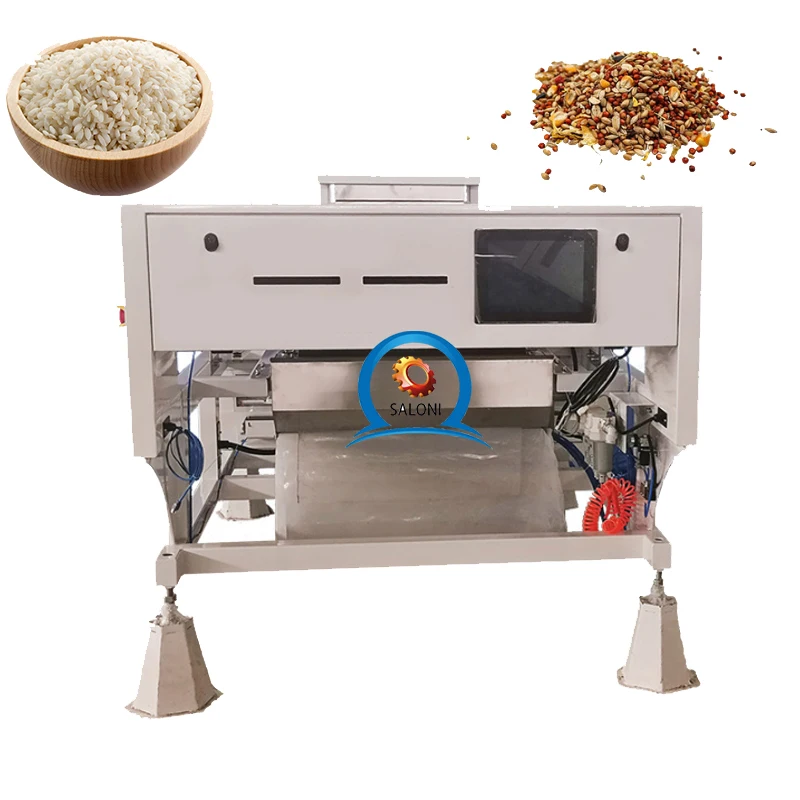 AI Intelligent Optical Grain Color Sorter Machine for Rice Wheat Corn Bean Processing Factory