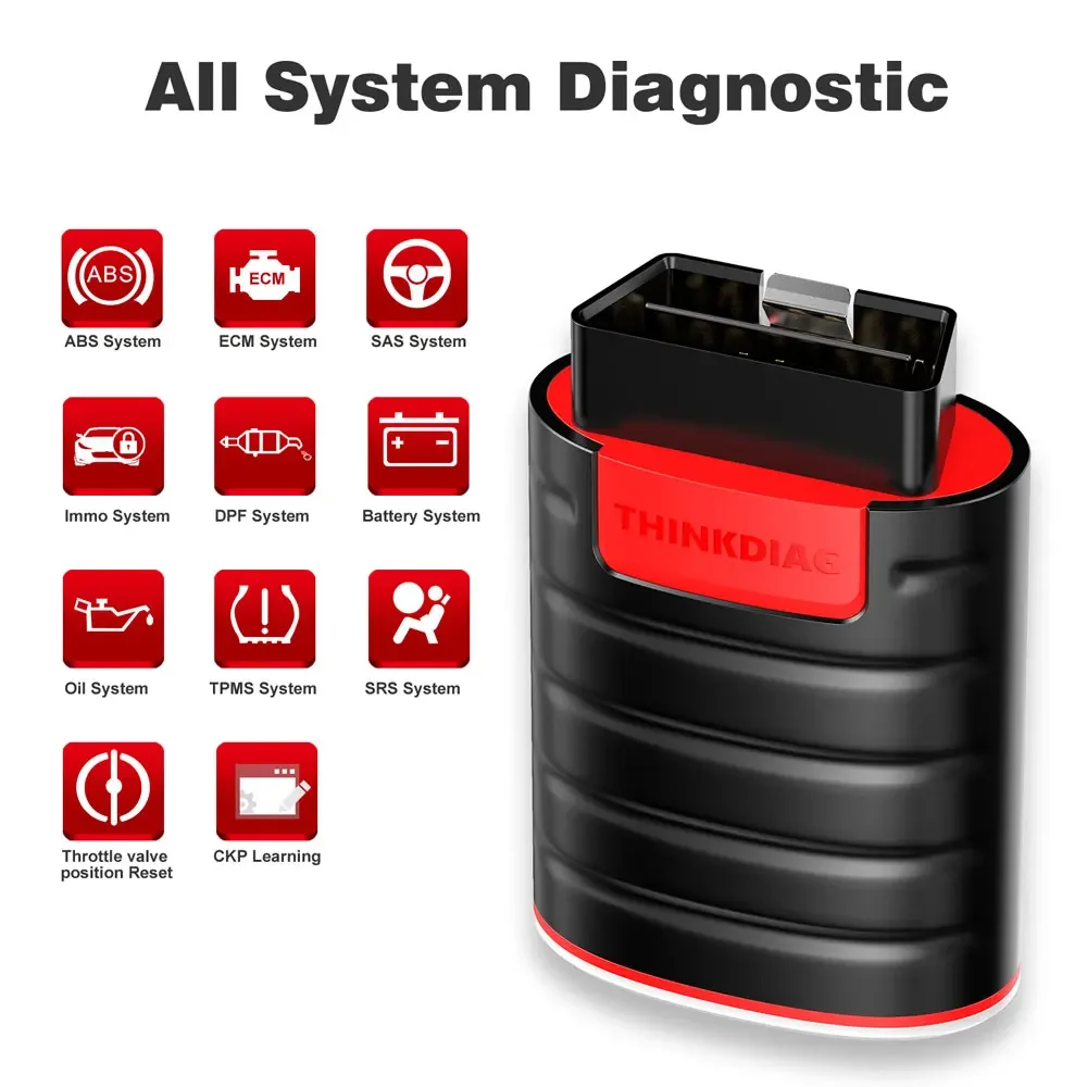 Thinkdiag full system Old Boot OBD2 Diagnostic Tool Code Reader 15 Reset Services OBD2 Scanner Tool Flashed For DZ Pro