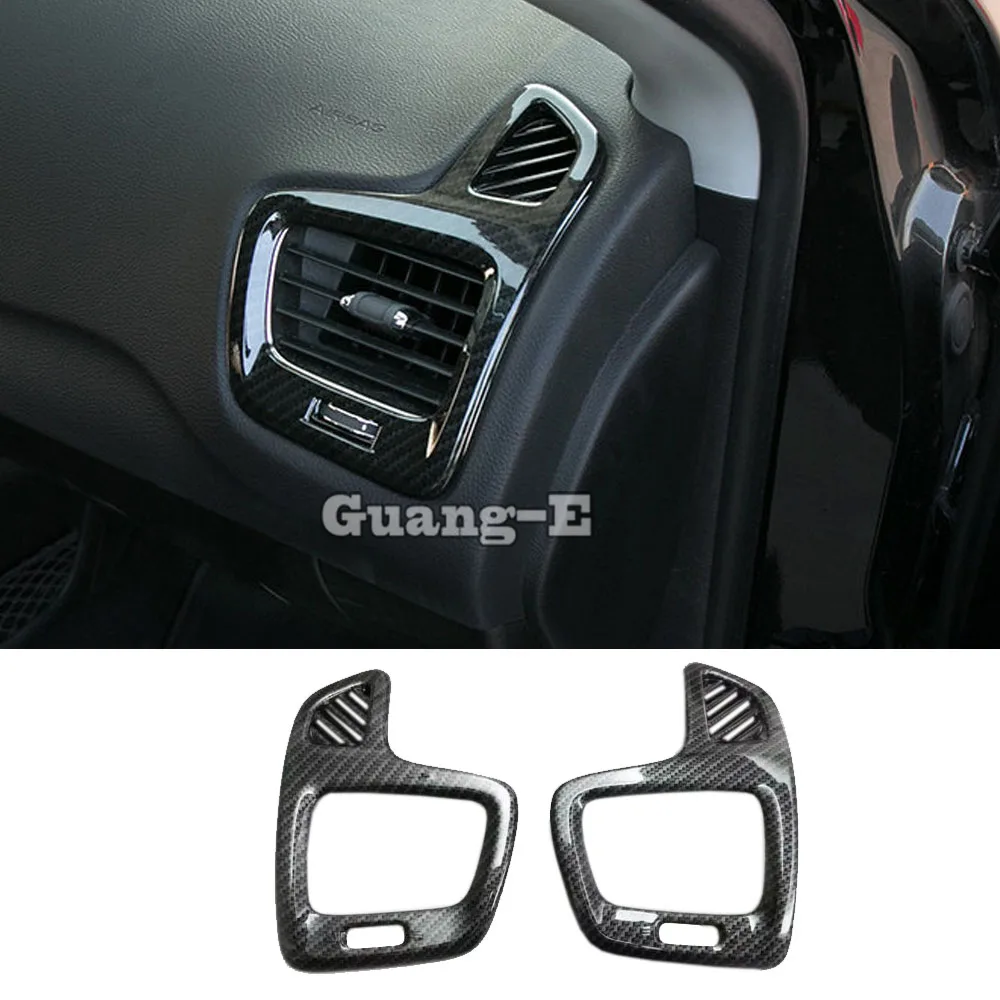 Car Styling Cover Detector Trim Front Side Upper Air Conditioning Outlet Vent For Jeep Compass 2017 2018 2019 2020 2021 2022