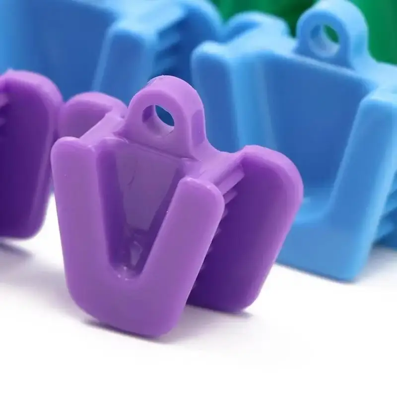 3pcs/set Dental Occlusal Pad Rubber Bite Opener Blocks Mouth Prop Cheek Retractors Small Supplies Dentistry Tools