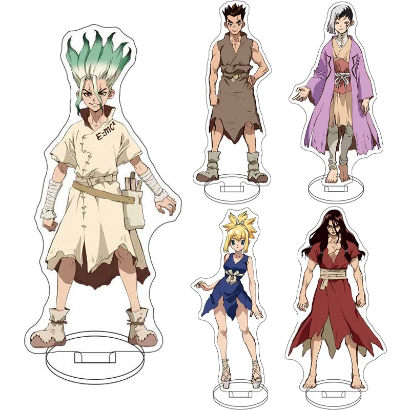 16CM Anime Dr.STONE SCIENCE FUTURE Figur Senku Ishigami ‌   Gen Asagiri Kohaku Tsukasa Shishio ‌   Acryl-Ständer für Cosplay-Ornamente und Geschenke