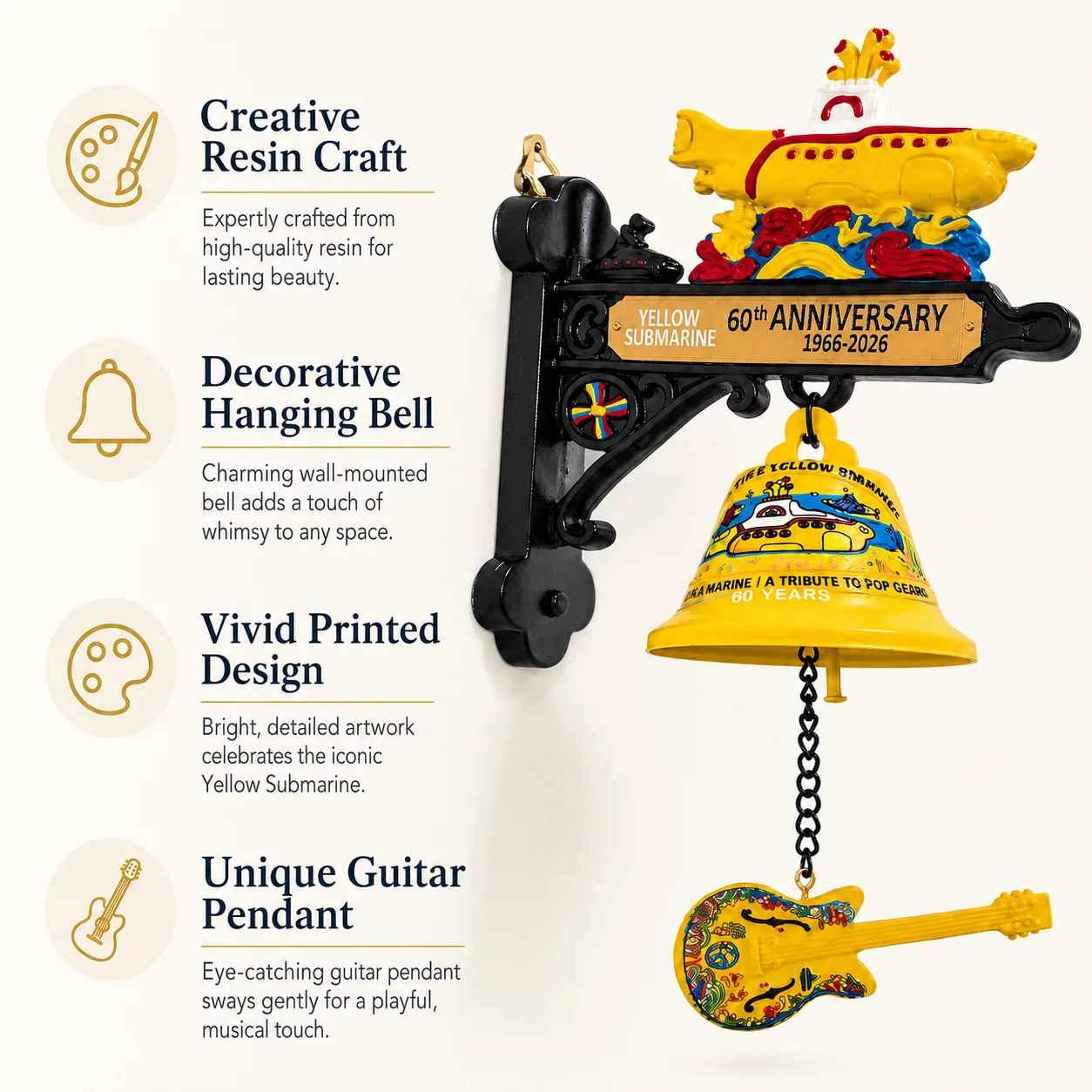 The Beatles Yellow Submarine W - Vintage Collectible Bells ulasan dan harga