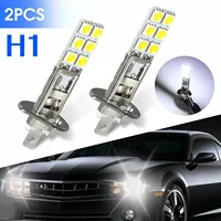 2PCS H1 50W Car LED Headlight Bulbs Kit Super Bright Motorcycle Foglight Driving Light Fog Lamp DRL 6000K 12V 24V Accessories