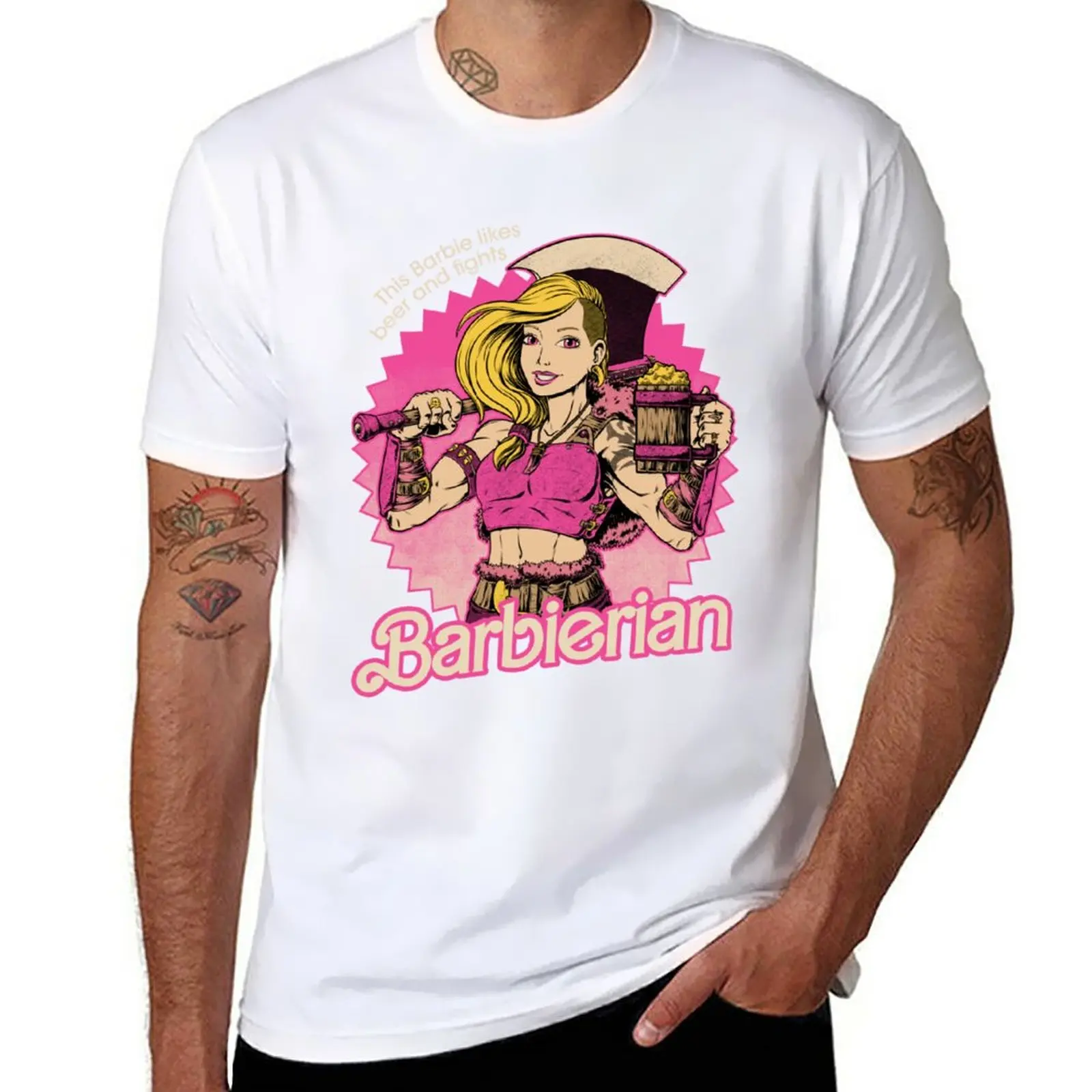 

New Barbarian Doll - Powerful RPG Doll T-Shirt custom t shirt anime clothes sweat shirt cute clothes mens graphic t-shirts pack