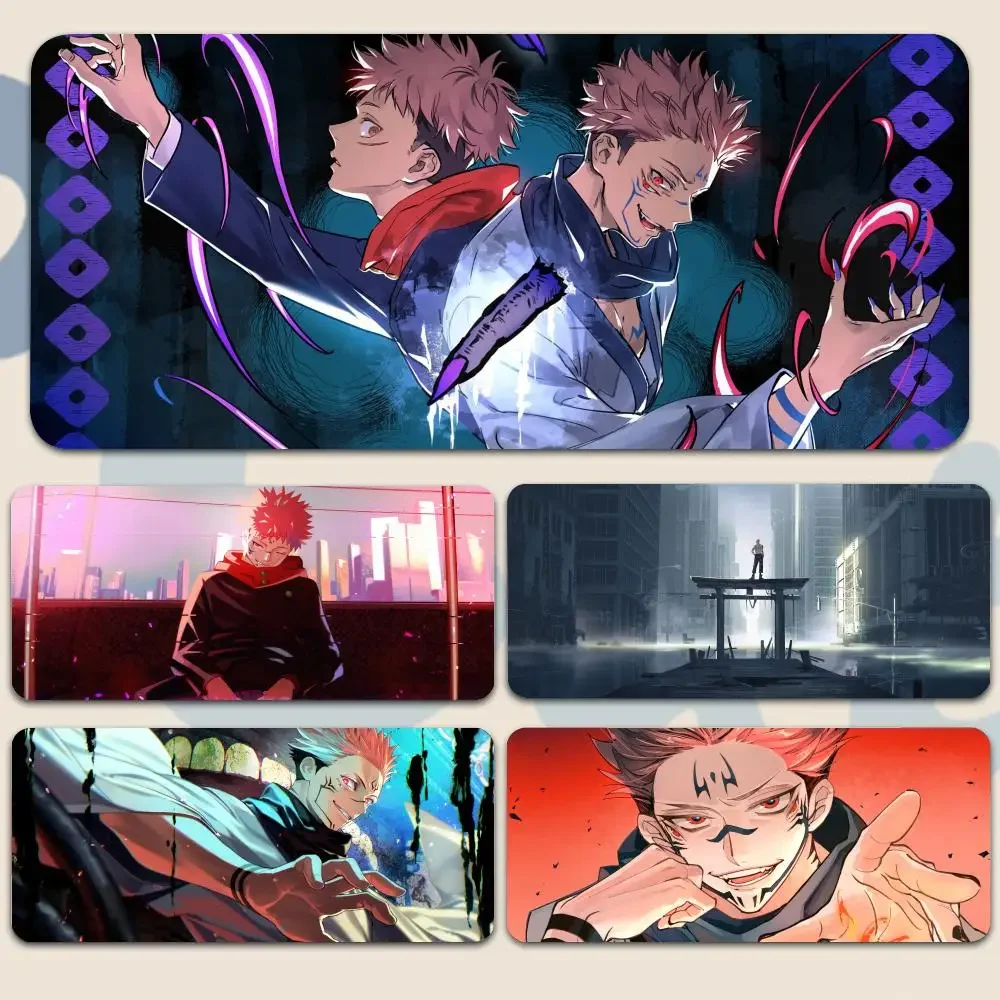 

Anime Sukuna Jujutsu Kaisen Mousepad Large Gaming Mouse Pad LockEdge Thickened Computer Keyboard Table Desk Mat