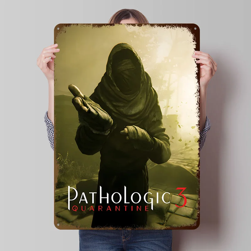 Pathologic 3: Quarantine Game Art Metal Poster Custom Wall Art Retro Vintage Tinplate Signs for Man Cave Apartment Decoration