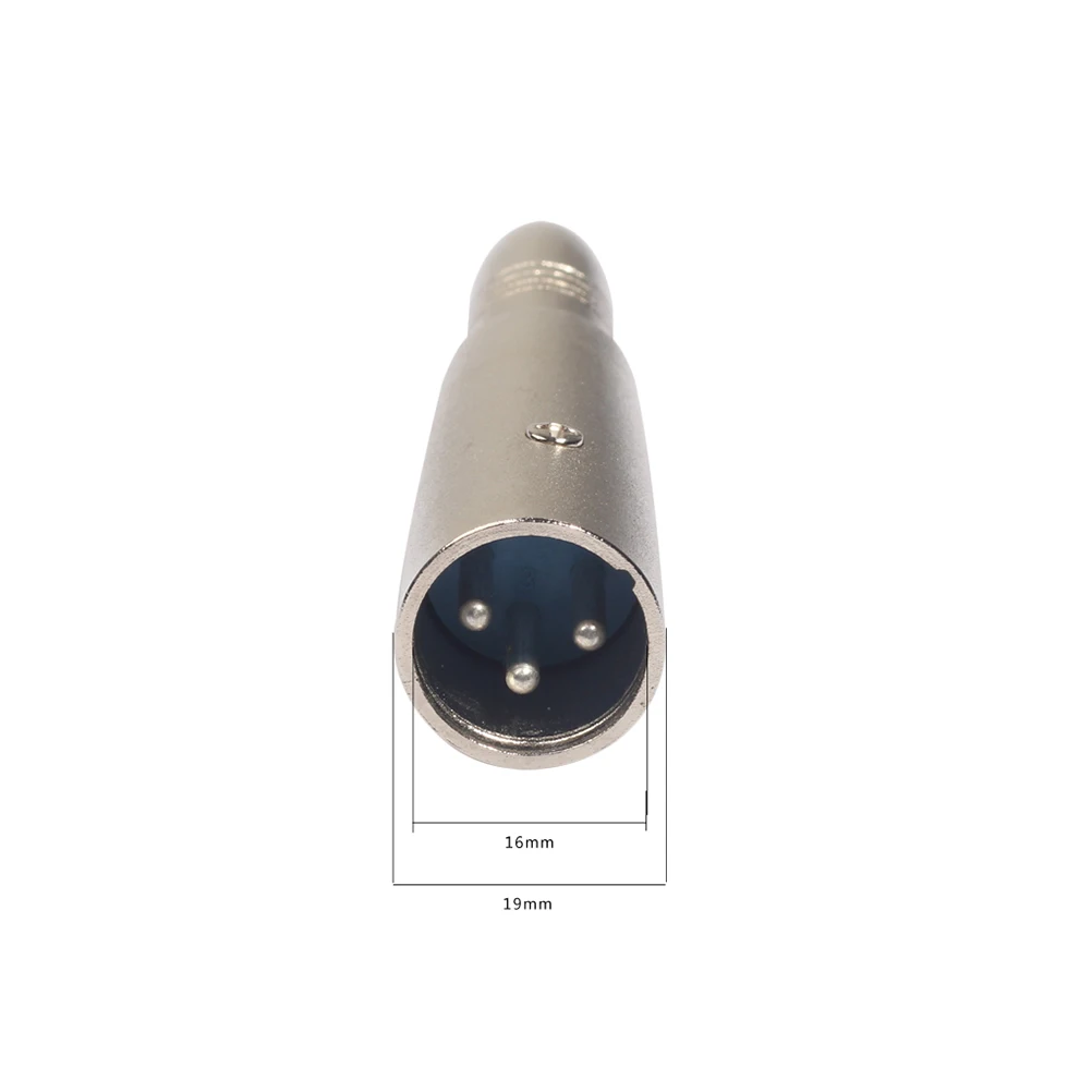 

3 Pin Male to 6.35mm Female Audio Adapter Speaker Connector Tip Plug Converter Compact Design Durable Quality XLR Jack Solution