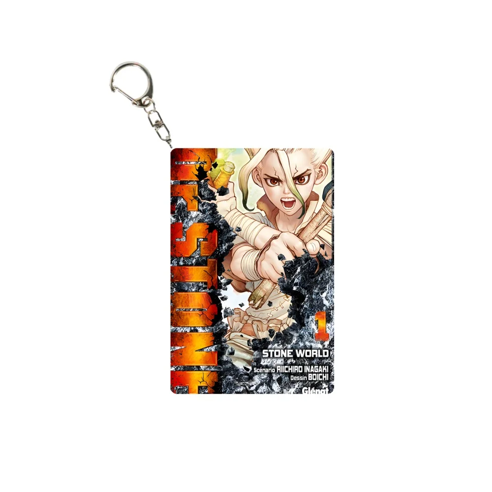 NEW Anime  Dr.Stone Acrylic Keychain Model Cosplay Charm Characters Ornament Accesorios Goods Collection Gifts 6CM