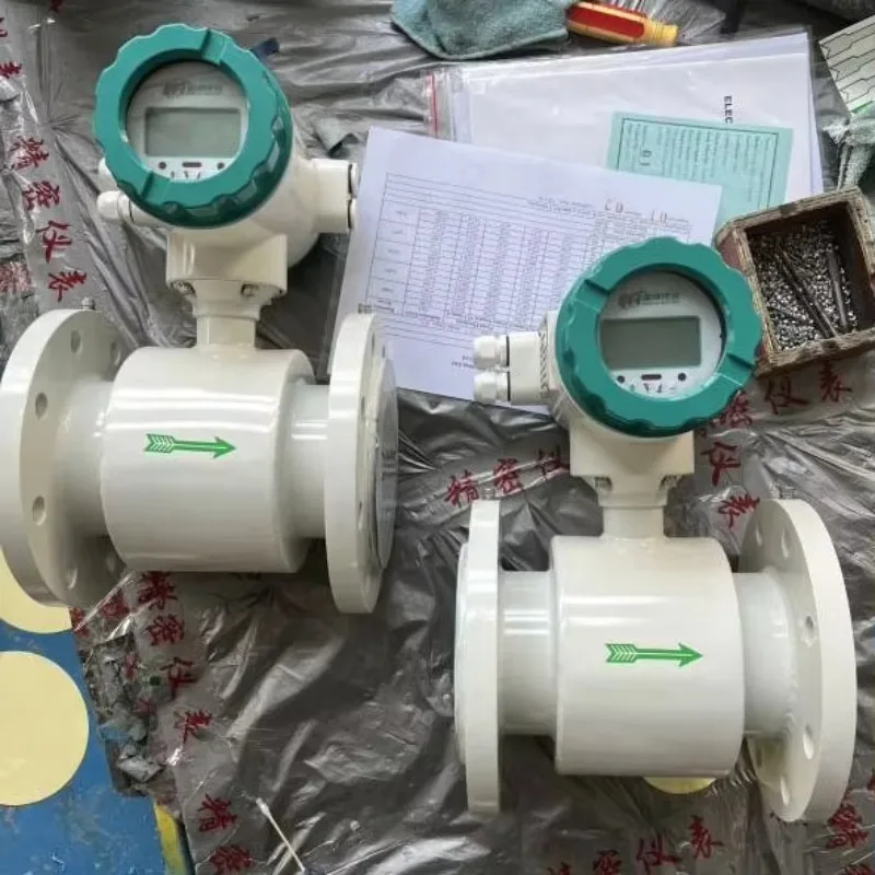 Water Wastewater Treatment Harsh Environments Electromagnetic Flowmeter High Accuracy Integrated Electromagnetic Flow Meter