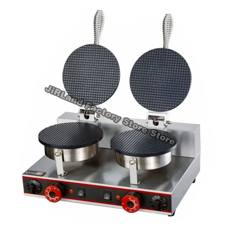 

Commercial ice cream waffle cone maker waffle cone machine egg roll waffle iron baker Non-stick Crispy Crepe baking cake oven