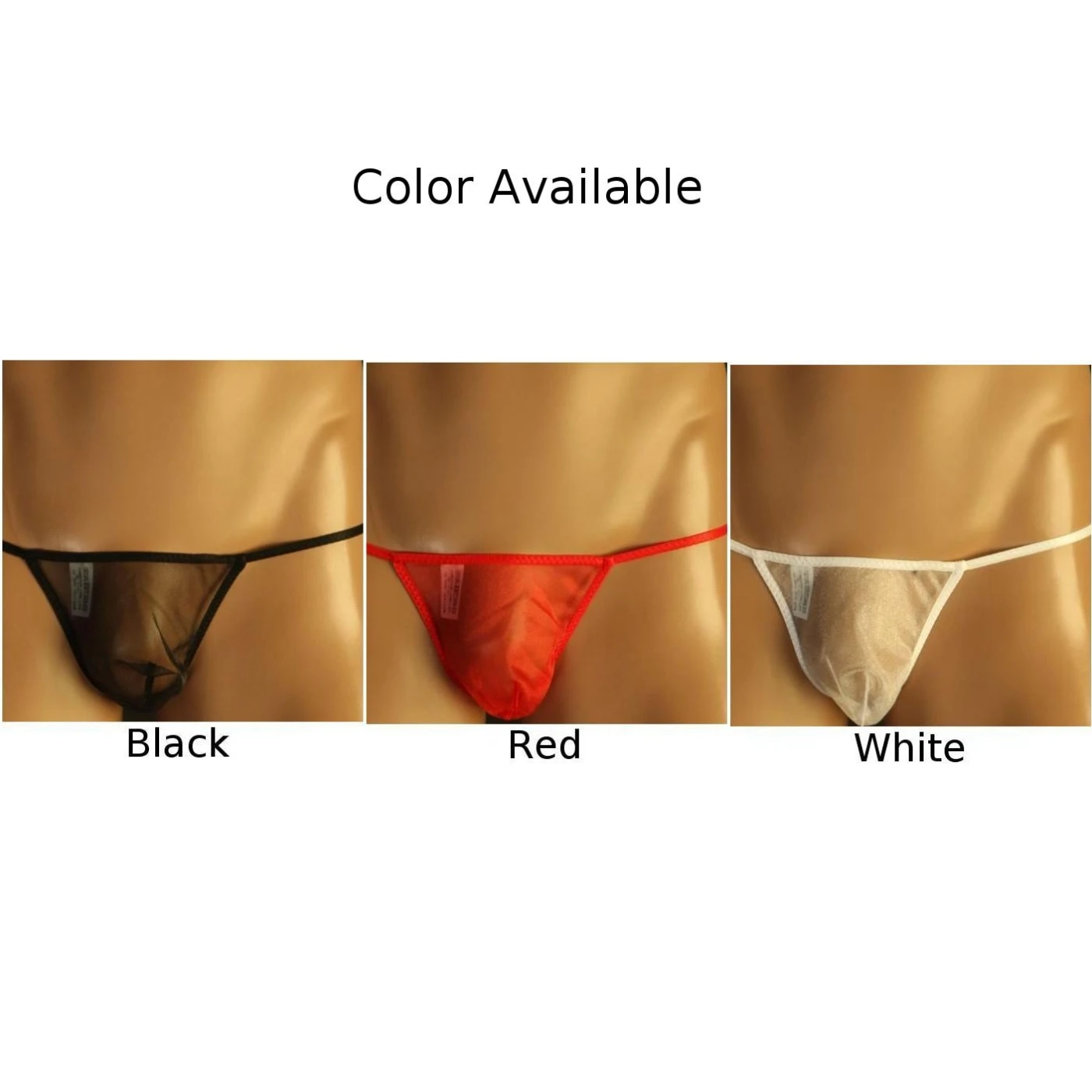 Men\'s Panties Sexy Thongs Low Waist Undrewear Sissy Gay G-string Perspective Mesh Underpants Nylon Breathable Men\'s Thong