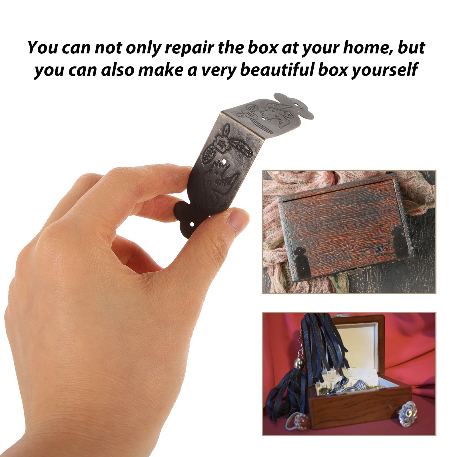 

10pcs Box Corner Guard Chinese Style Decorative Edge Cover For Vintage Jewelry Wooden Toolbox Cabinet Decorative Corner
