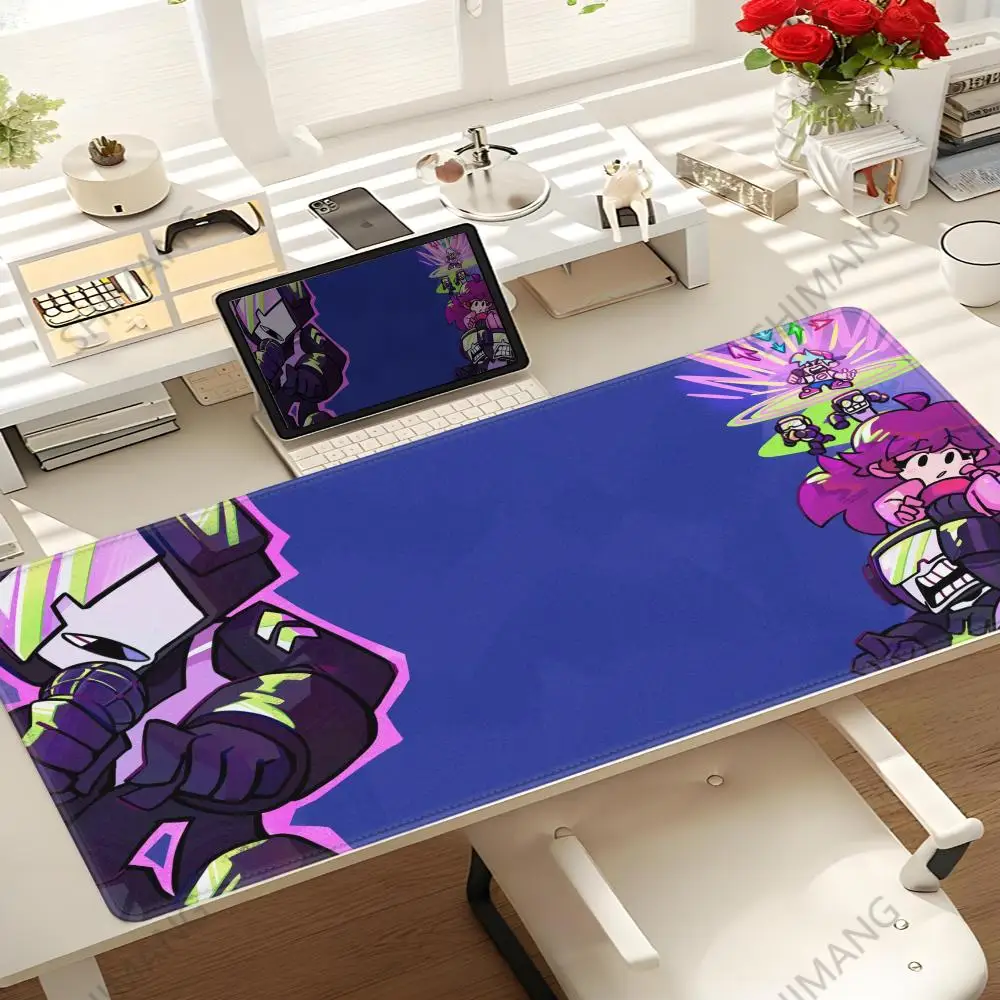 لوحة ماوس كبيرة XXL ملحقات الألعاب ألعاب المكتب لوحة المفاتيح حصيرة مكتبية غير قابلة للانزلاق للكمبيوتر المحمول ألعاب ساخنة ليلة الجمعة Funkin FNF Mousepad