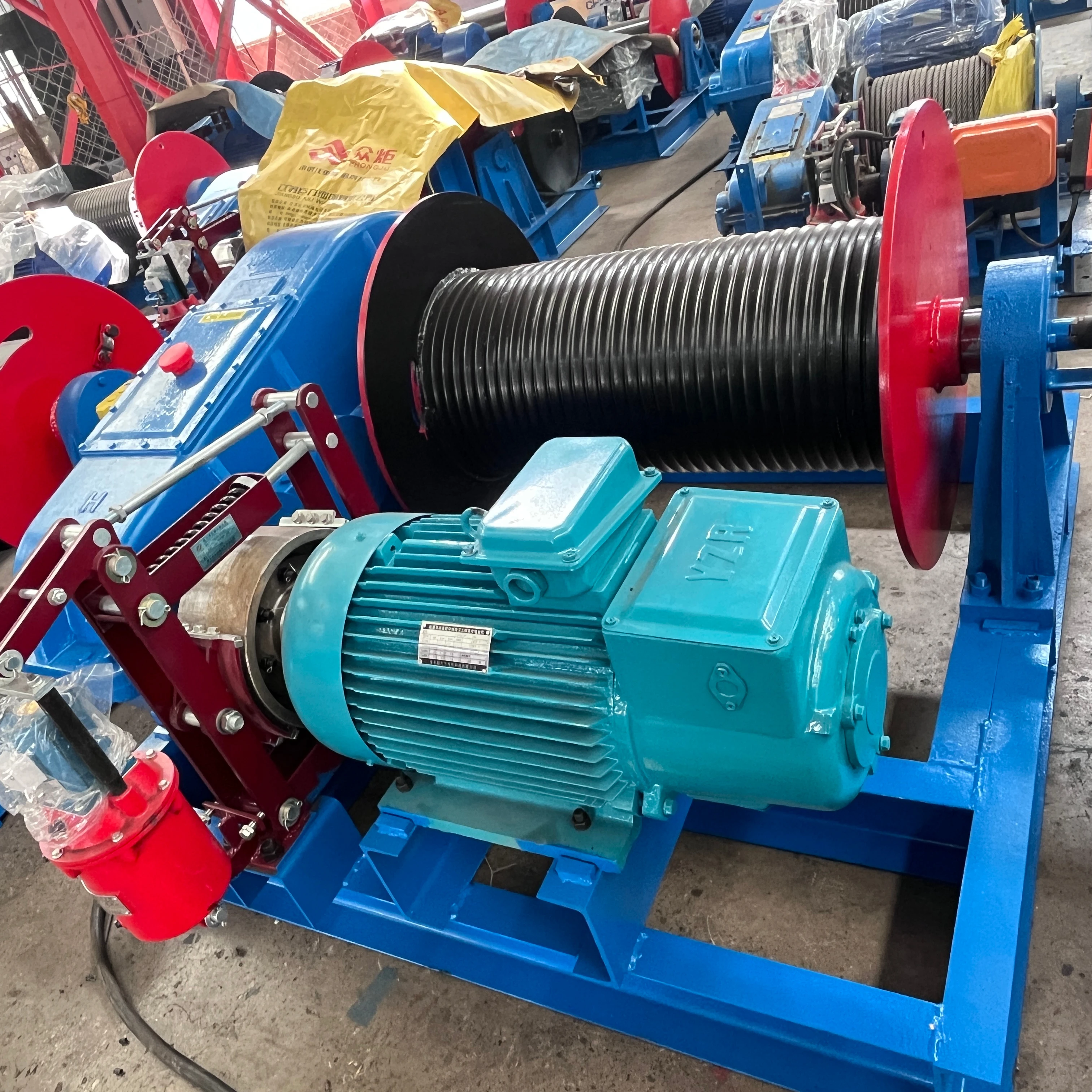 10 ton 20 ton 50 ton double drum marine positioning hydraulic towing electric winch machine with cheap price