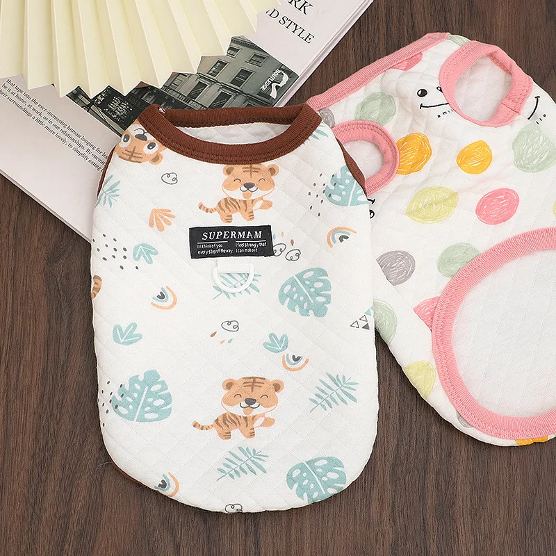 

Pet Dog Clothes Cartoon Jackets for Dogs Clothing Cat Small Tiger Smile Print Cute Winter Warm Boy Chihuahua Pet Products 2023