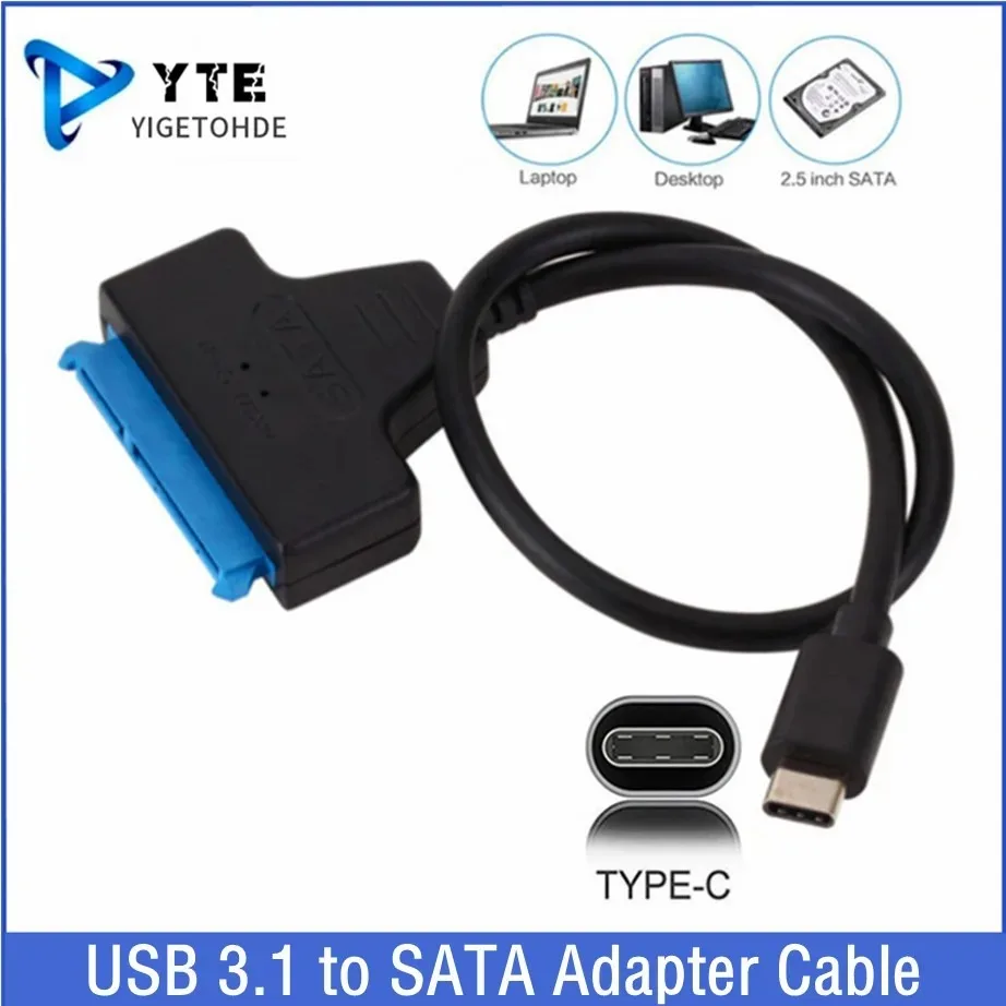 

USB 3.1 Type C To SATA Easy Drive Line Desktop 2.5 Inchs Hard Drive Line Notebook Hard Drive Read Data High Speed Universal