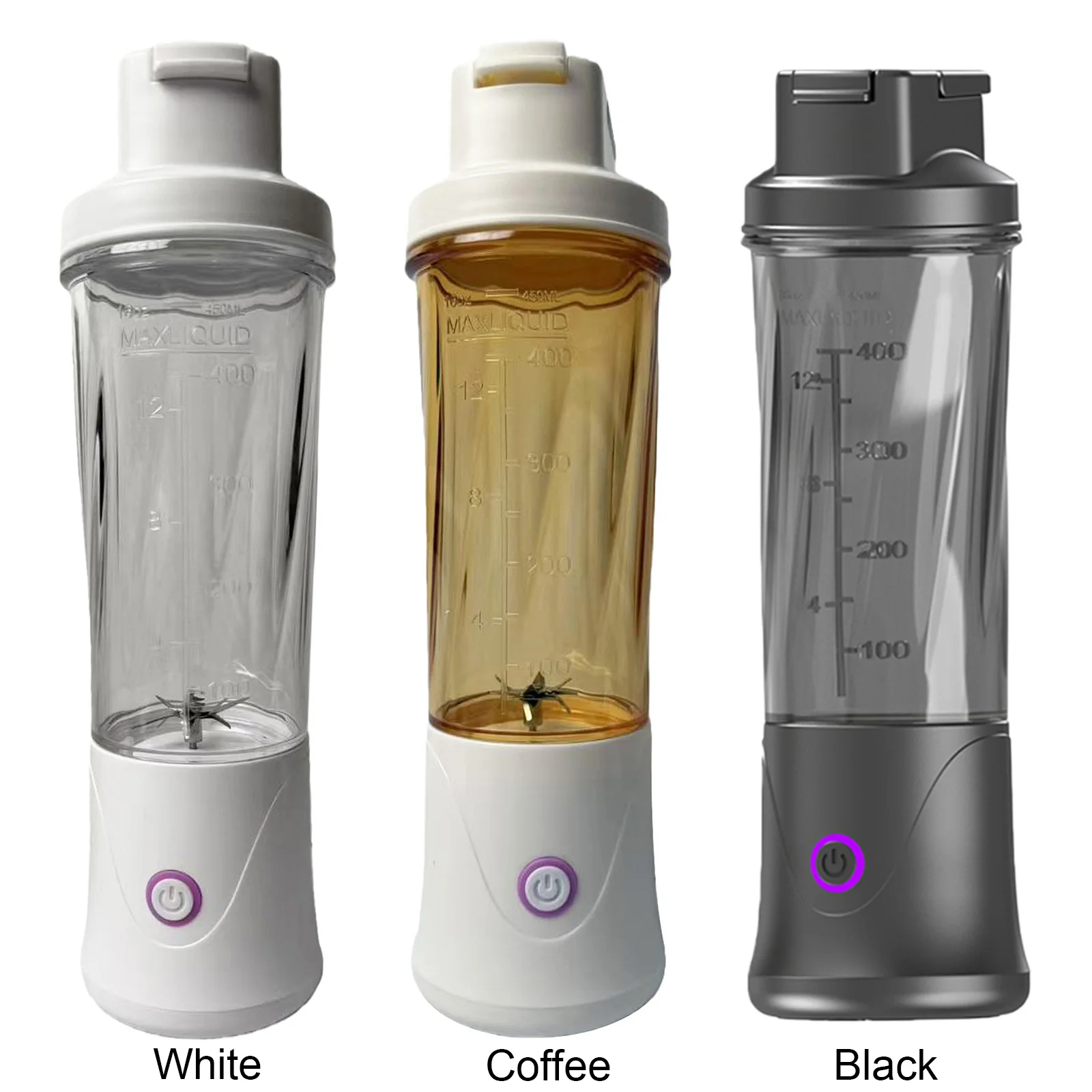Mini Small Blender Cup for Shakes and Smoothies 450ML Cordless Portable Juicer USB-C Rechargeable for Kitchen Office Gym view 6